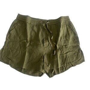 Sundance Malina Guaze shorts olive green size L NWT
